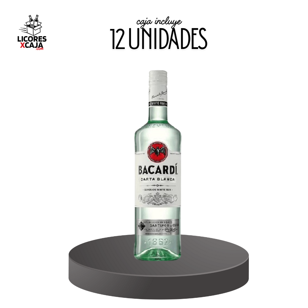 RON BACARDI 750ML - 12 UND