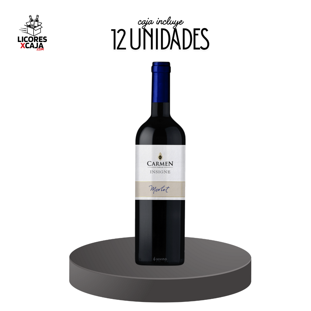 CARMEN MERLOT 750ML - 12 UND