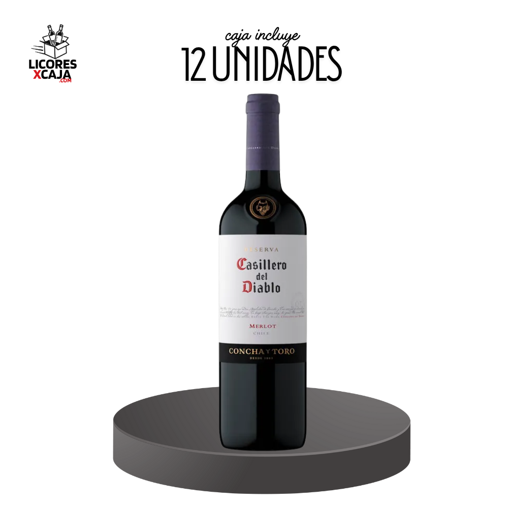CASILLERO DEL DIABLO MERLOT 750ML - 12 UND