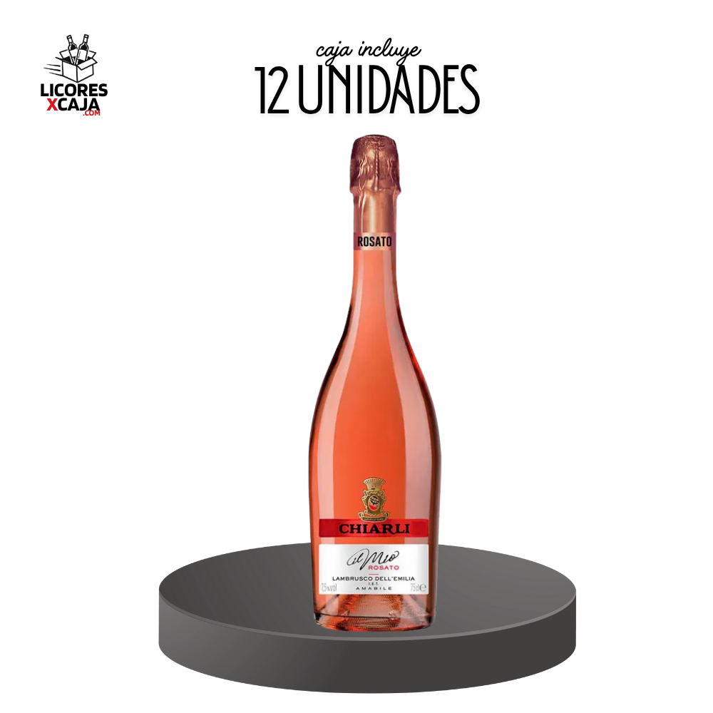 CHIARLI MIO LAMBRUSCO ROSADO 750ML - 12 UND