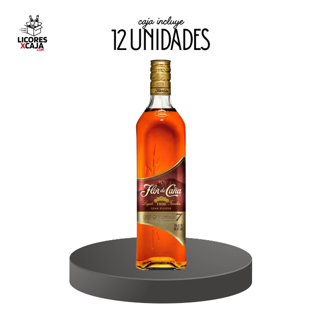 FLOR DE CAÑA 7 AÑOS 750ML - 12 UND