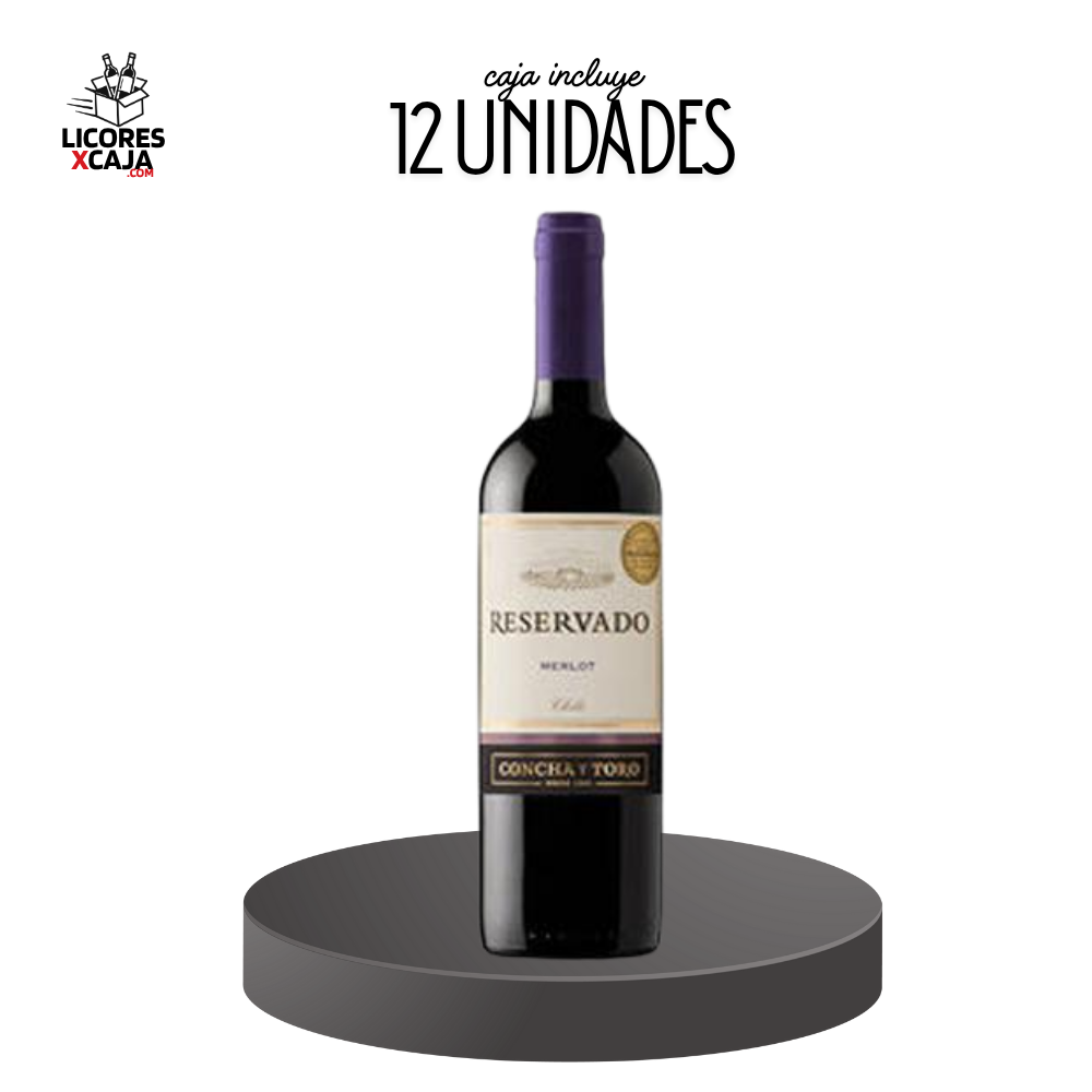 RESERVADO CONCHA Y TORO MERLOT 750ML - 12 UND